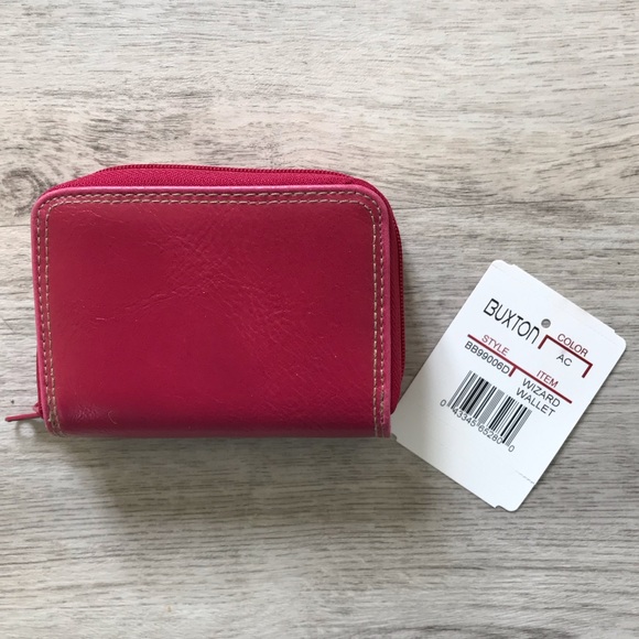 Buxton Hot Pink Wizard Wallet NWT Lots of Compartments - Picture 1 of 6